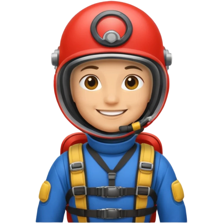 parachute diver emoji