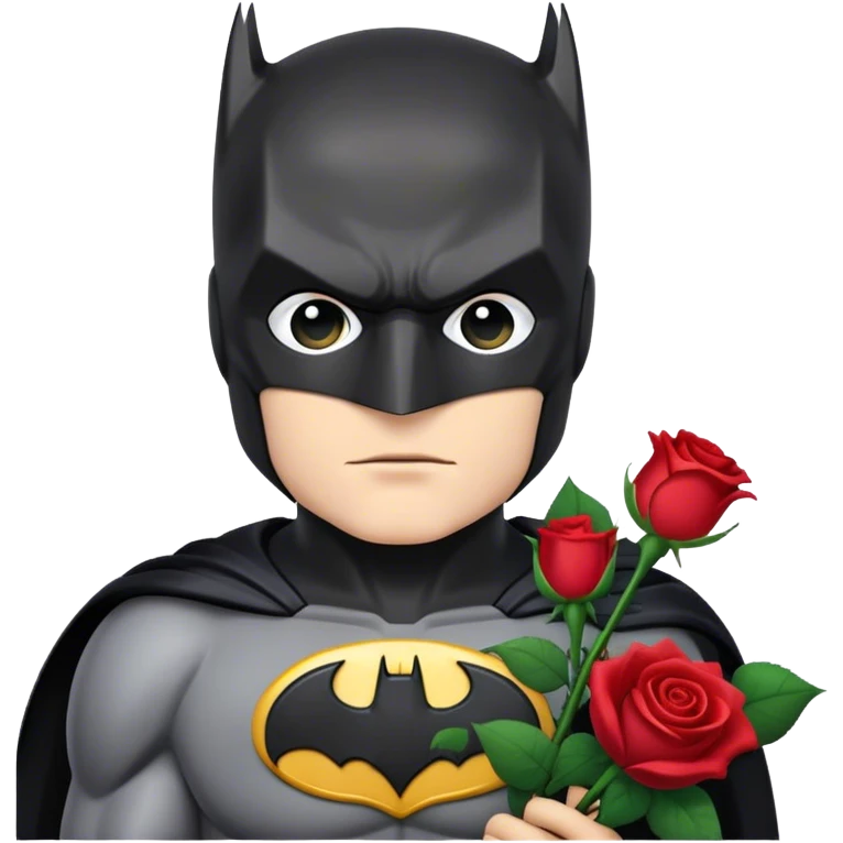 Batman with roses emoji