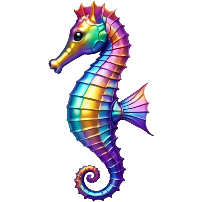 colorful seahorse emoji