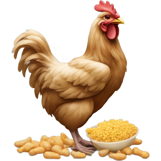 Un singe qui mange du poulet emoji