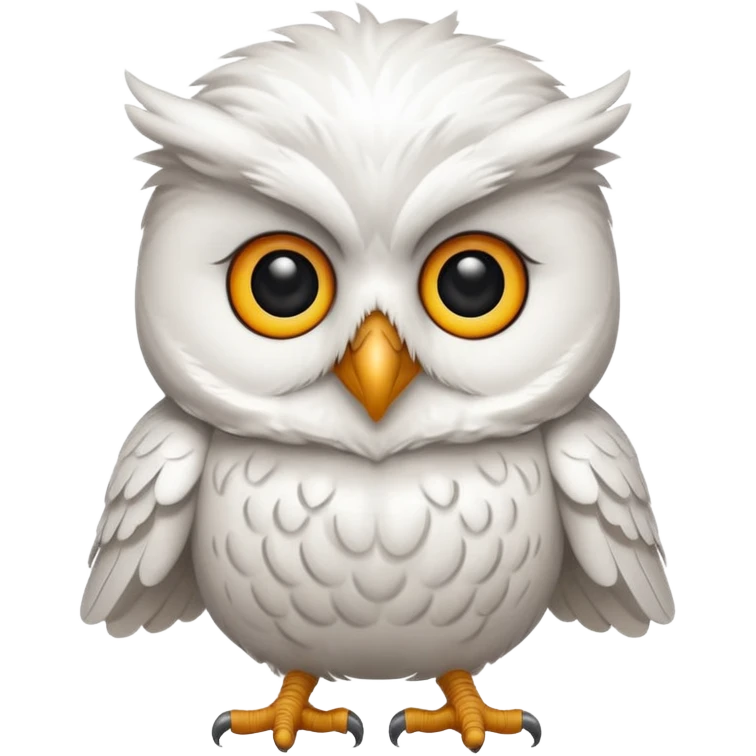 🦉 le mm hibou mais blanc  emoji