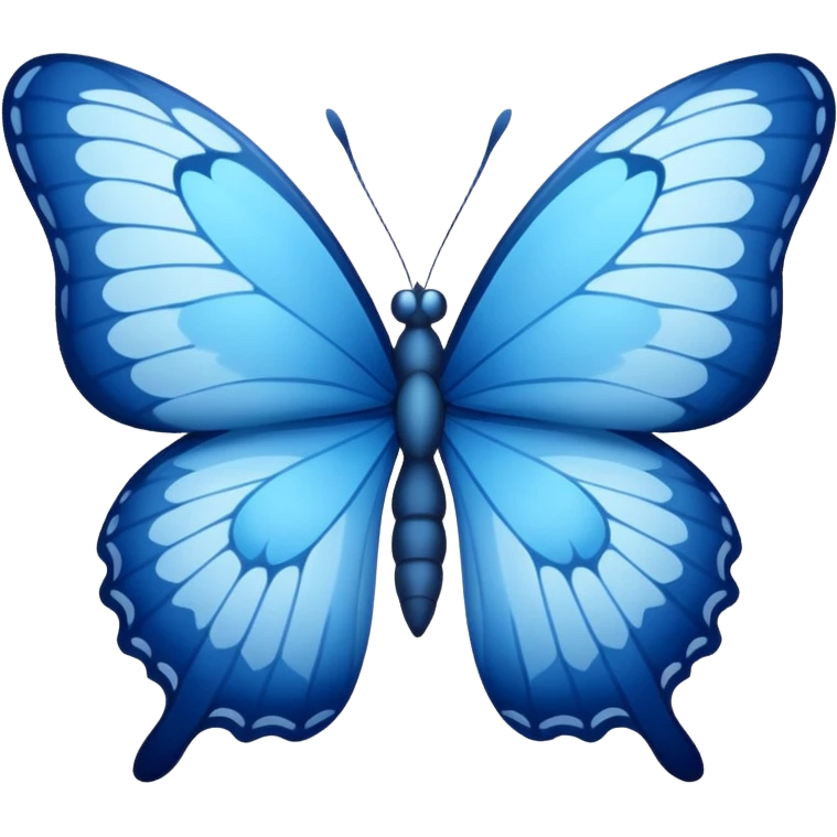 blue butterfly emoji