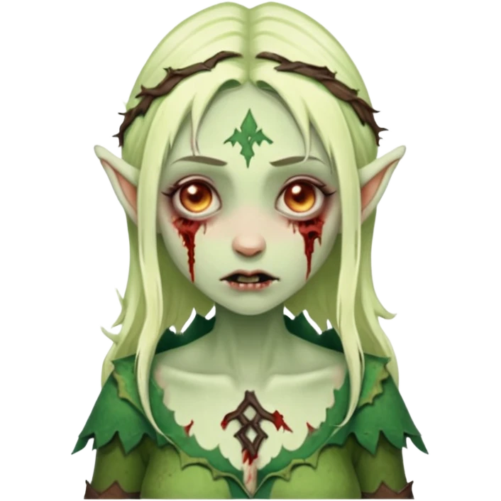 woman elves zombie  emoji