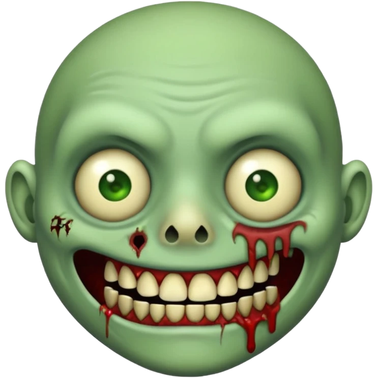 zombie emoji with a nose piercing emoji