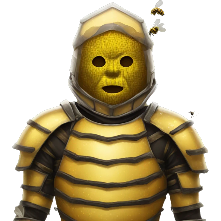 torso armor covered in bees emoji