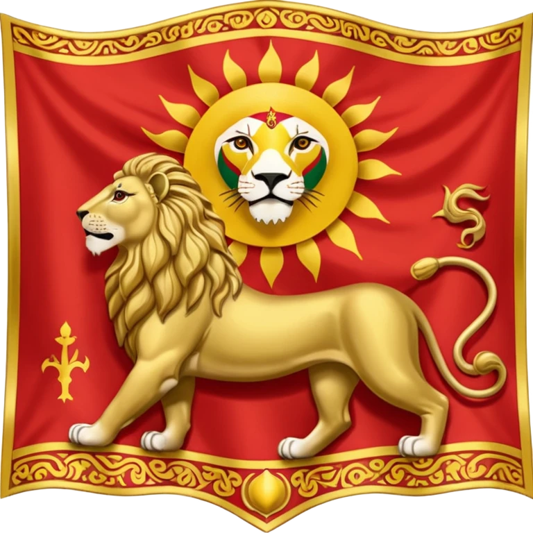 پرچم شیر و خورشید پهلوی emoji