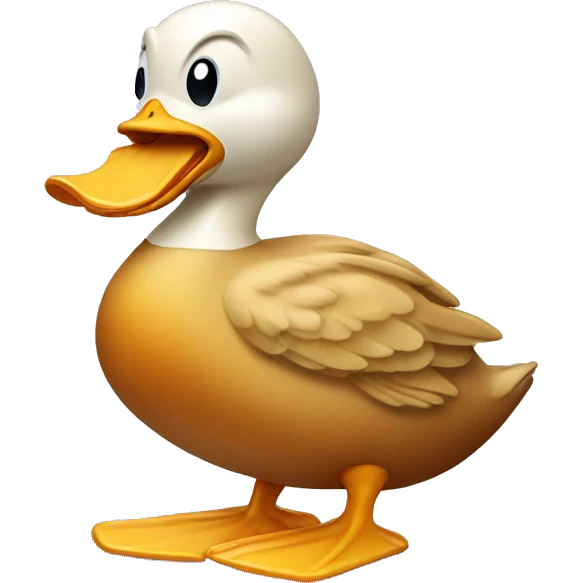 duck eating peanut butter emoji