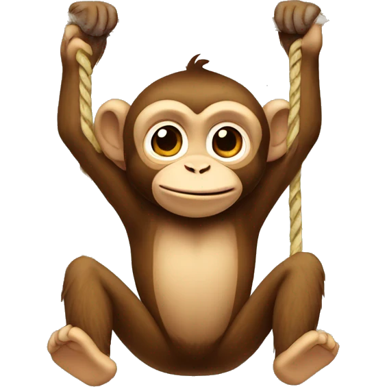 Monkey on a swing  emoji