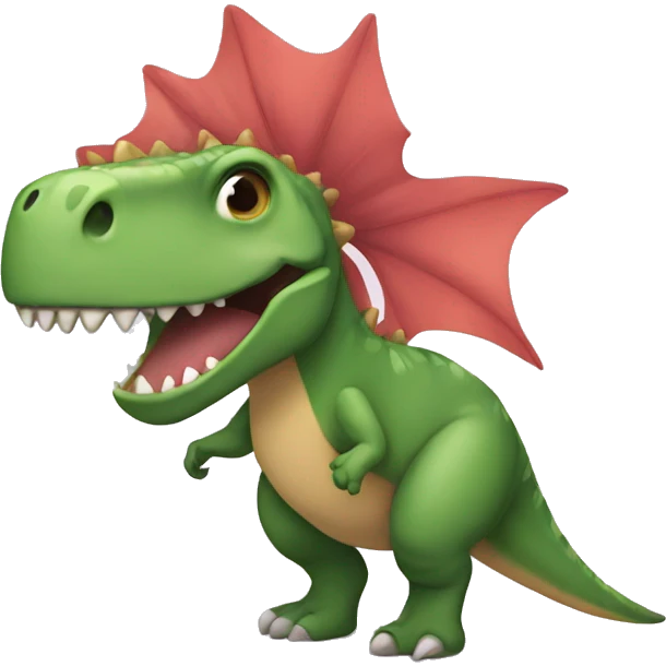 Dinosaur with tutu emoji