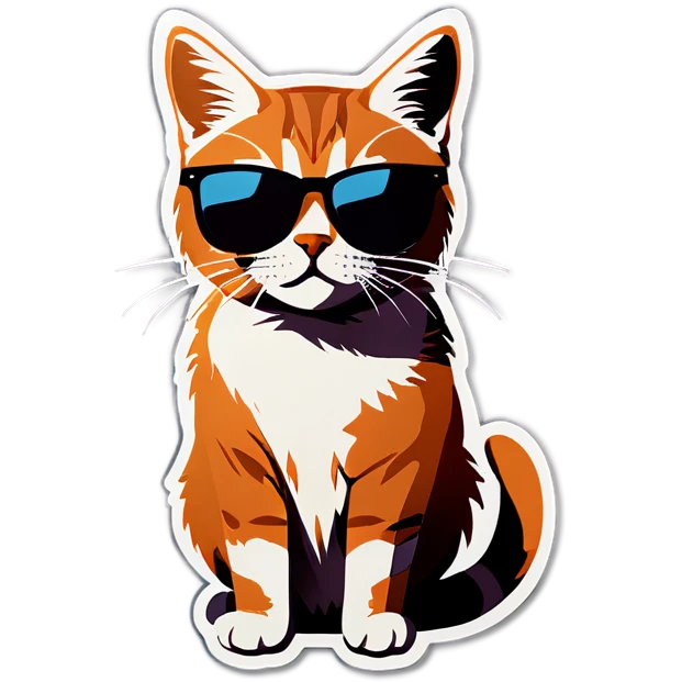 Cat with sunglasses emoji