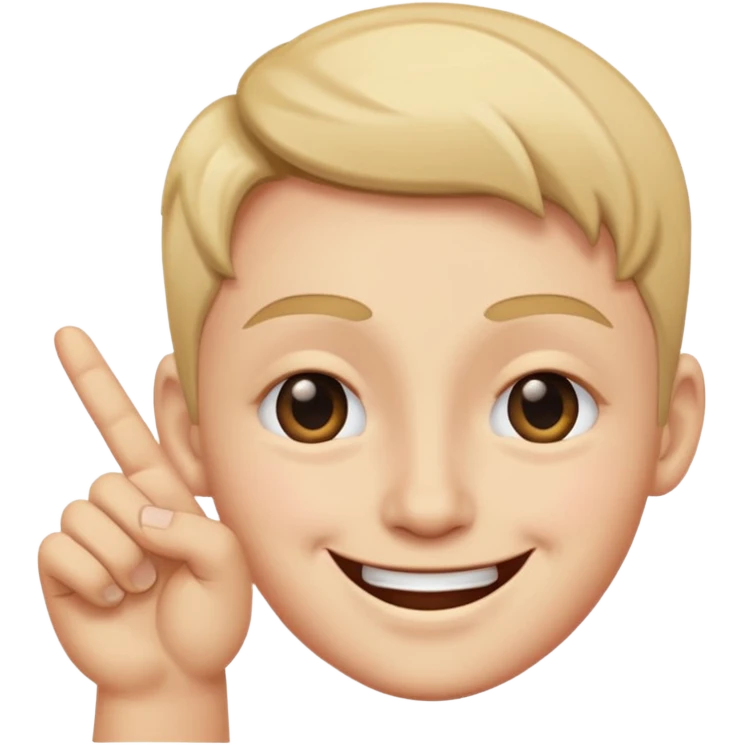 blink with one eye with hand pointed  emoji