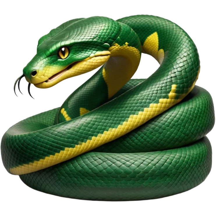 cinematic-anaconda-realistic-full-body-coiled-emoji,-thick-muscular-body-wrapped-in-powerful-loops,-smooth-green-and-black-patterned-scales-glinting-under-the-light,-head-raised-slightly,-piercing-golden-eyes-staring-intensely,-simplified-yet-realistic-focused-features,-highly-detailed,-glowing-with-an-almost-sarcastic-glow emoji