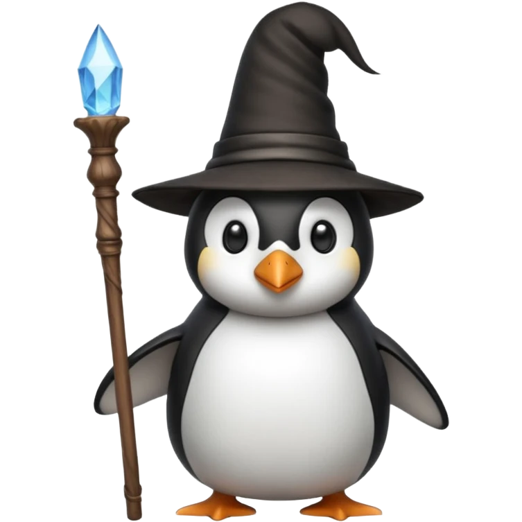 Penguin Wizard emoji