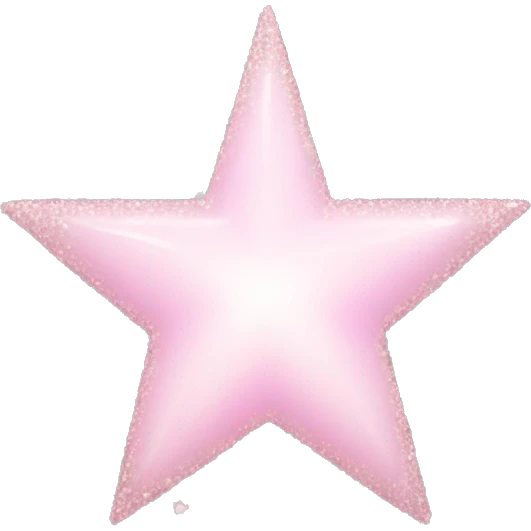 pale pink star sparkle emoji