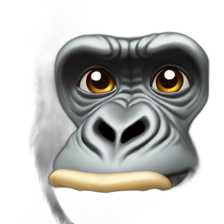 Gorilla farting emoji