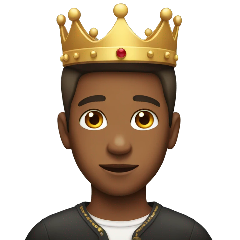 Boy with crown emoji