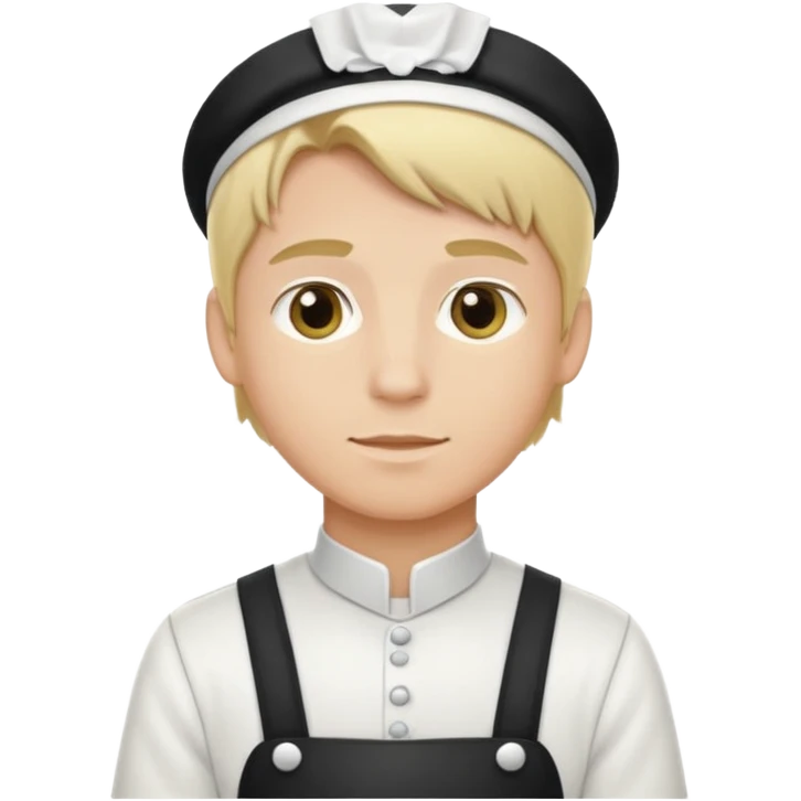 blond male maid emoji