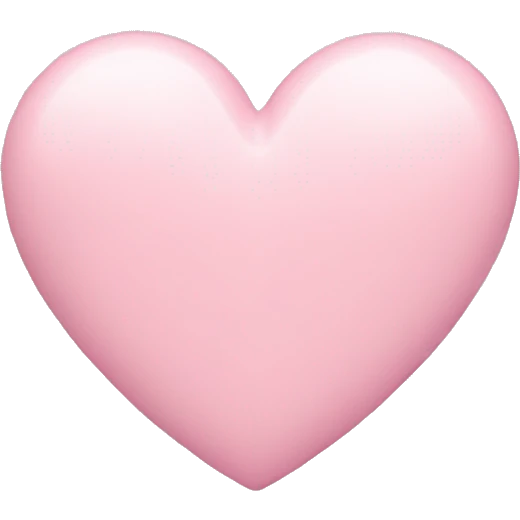 Pastel pink heart emoji