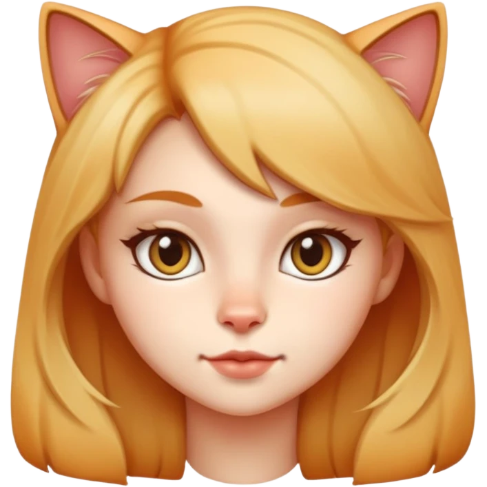 девочка-кошка emoji