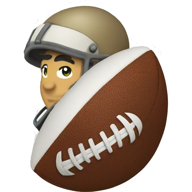 Throw football emoji