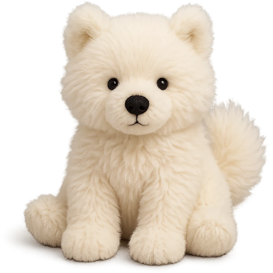 jellycat stuffed plush samoyed puppy emoji