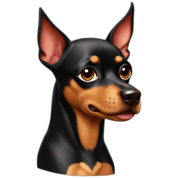 caramel-color-pinscher-batman-dog emoji