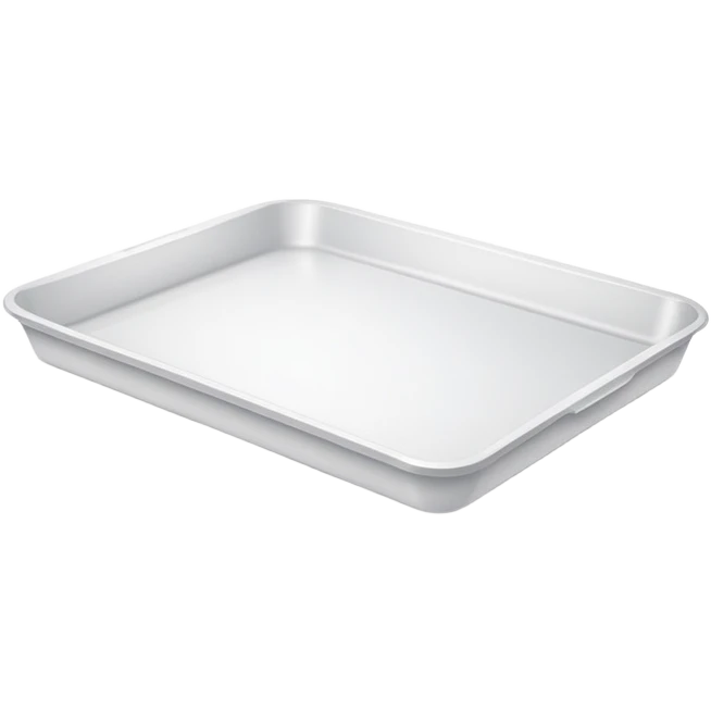 A white styrofoam tray (bandeja de isopor) emoji