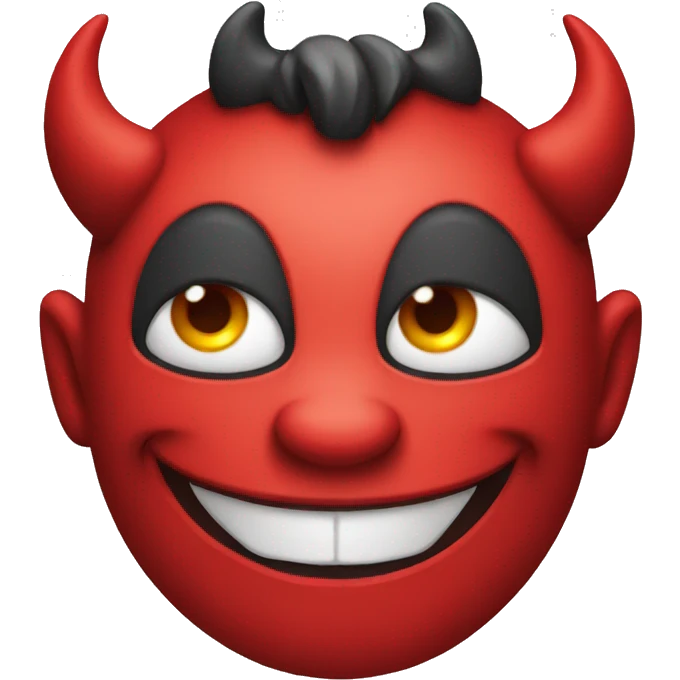 red devil face emoji