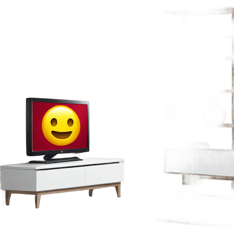Lg tv with the tv stand emoji