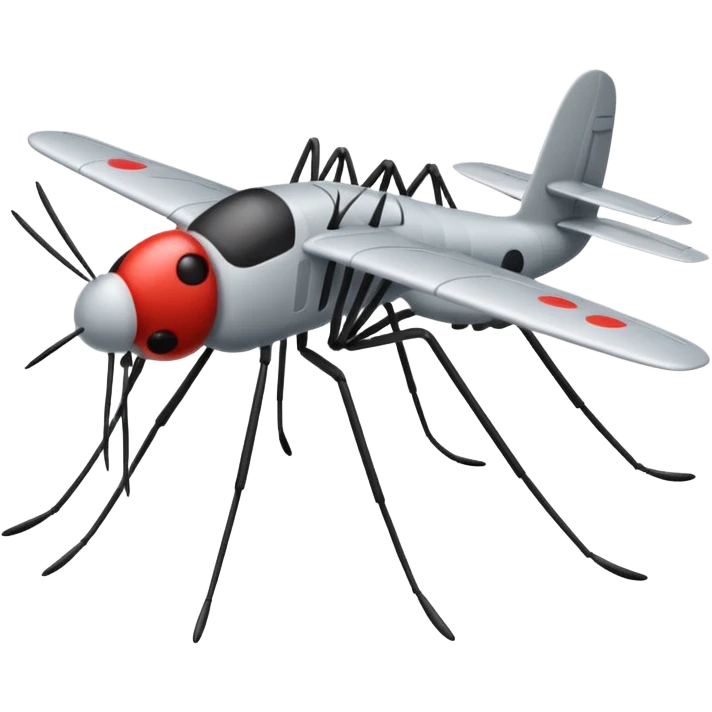 Mosquito on plane emoji