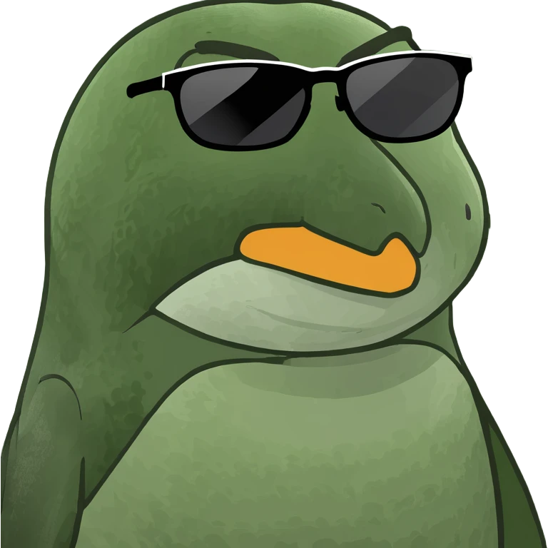 Penguin wear sunglasses emoji