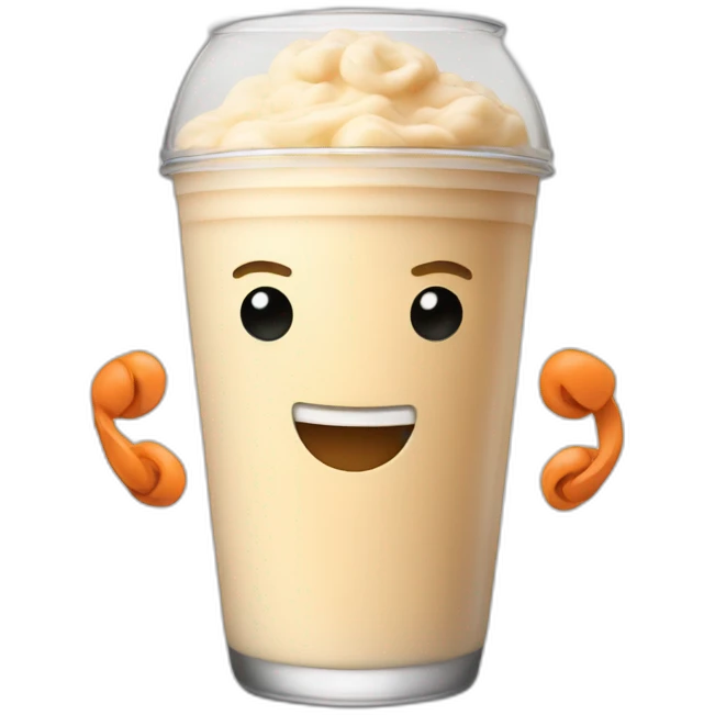 Protein shake muscles emoji