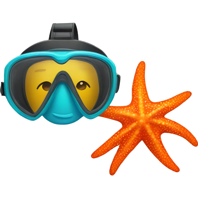 Starfish snorkel  emoji