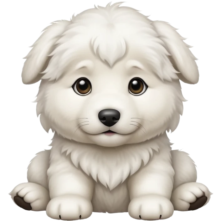 Great Pyrenees puppy emoji