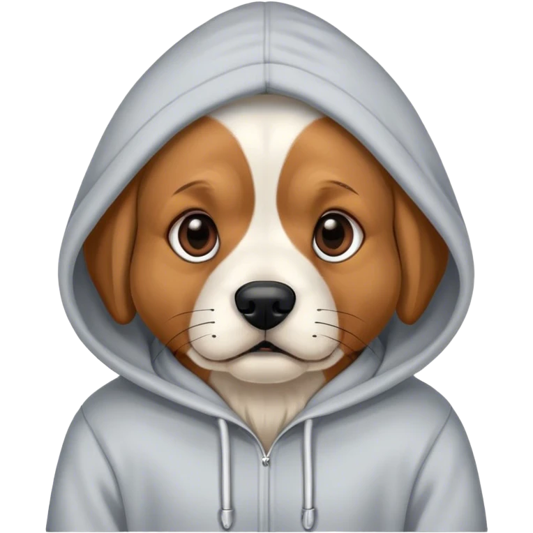 Dog wareng a hodie emoji