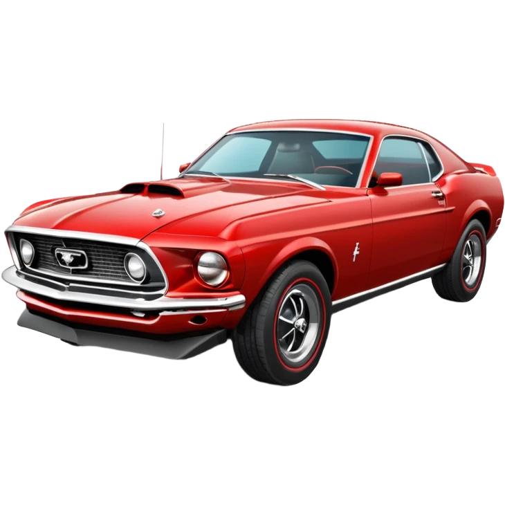 A 1969 model ford mustang emoji