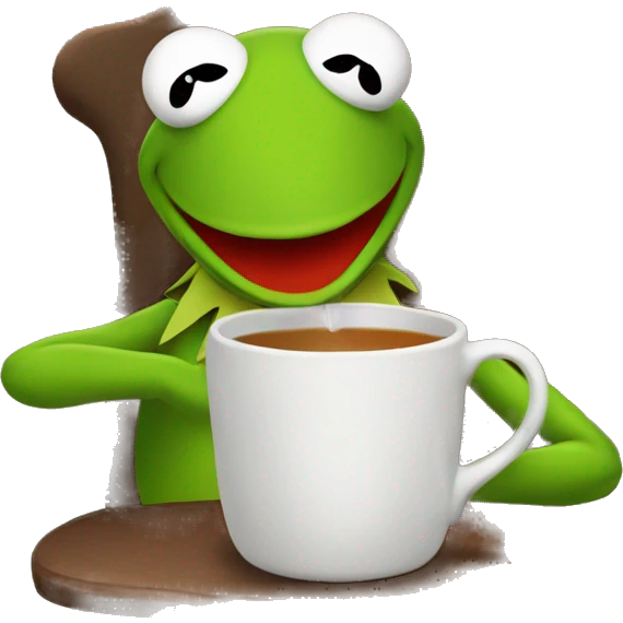 kermit sipping tea emoji