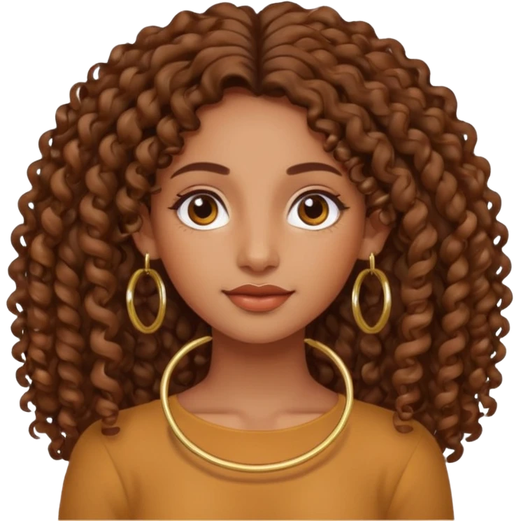 Brown girl aesthetic emoji