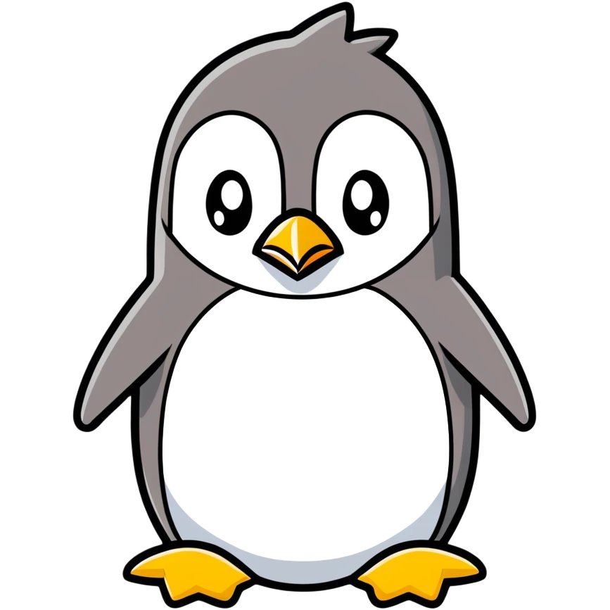 An angry penguin emoji