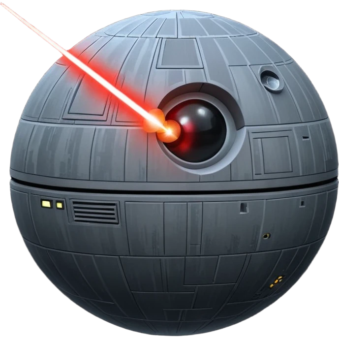 Death star firing at usa emoji