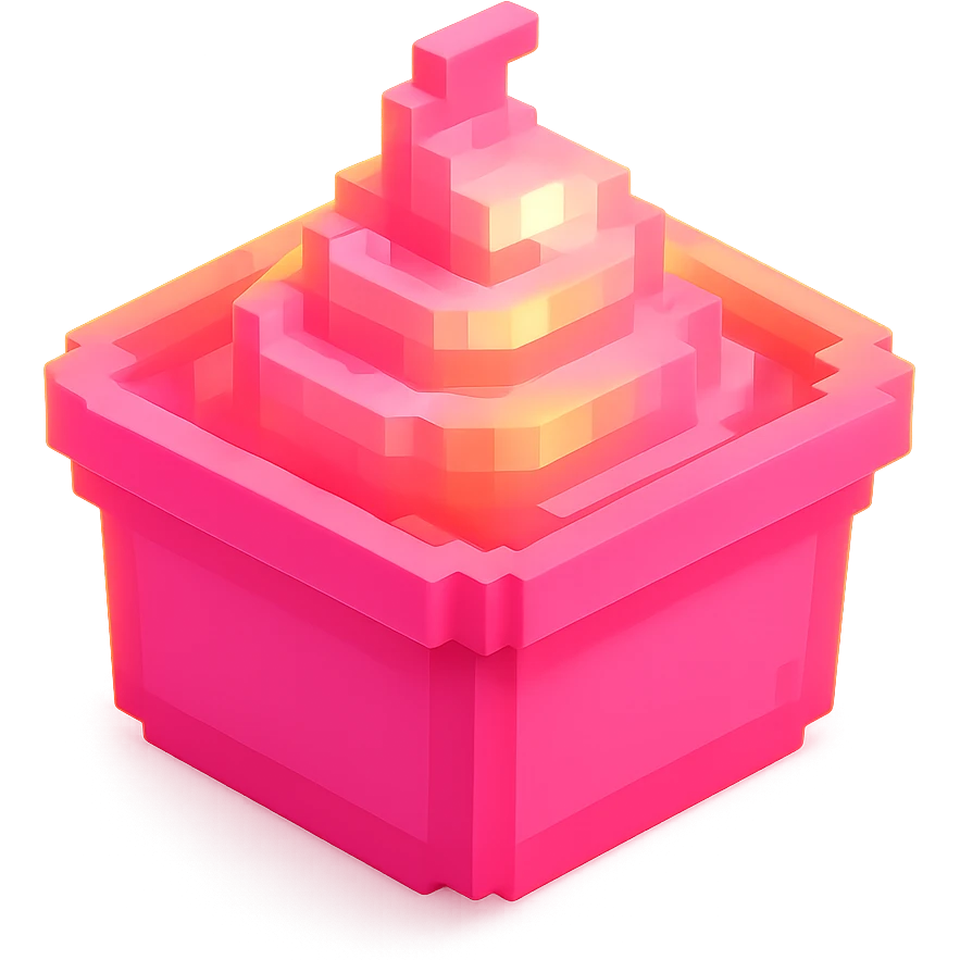 сделай соус из фастфуда розовый светящийся, no background  emoji