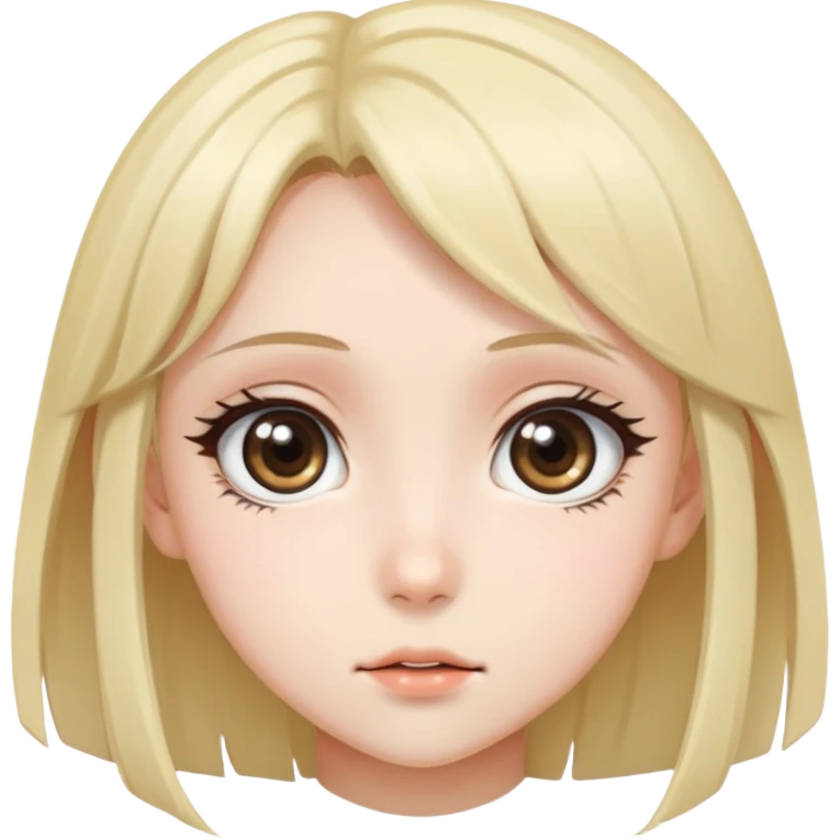 Anime girl face  emoji