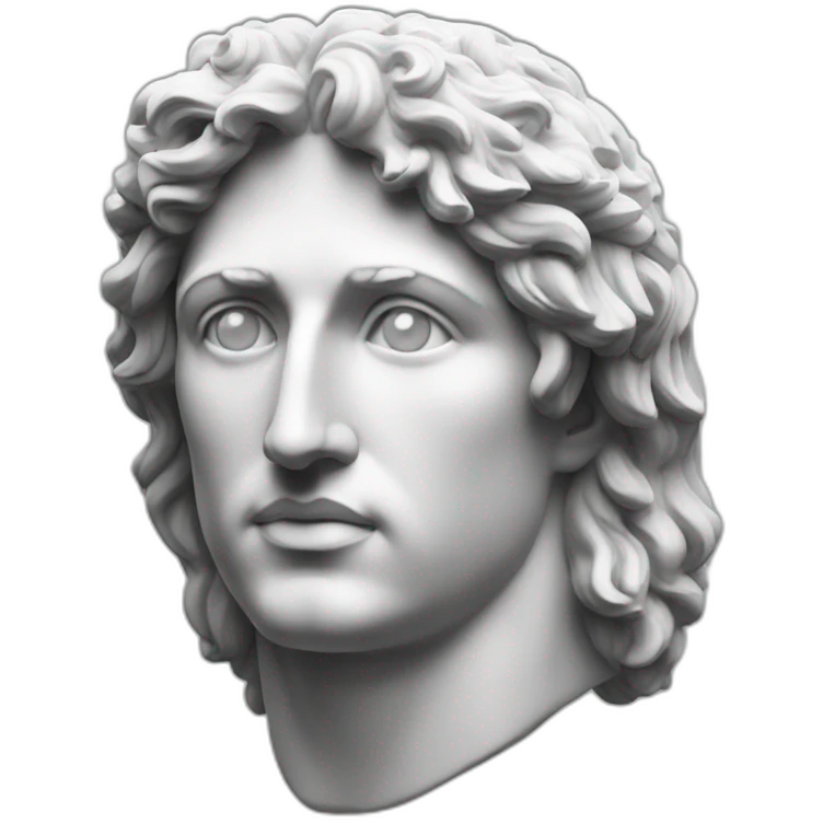 Alexander the Great, statue emoji