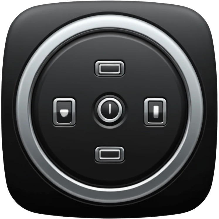 car switch on engine button in black emoji