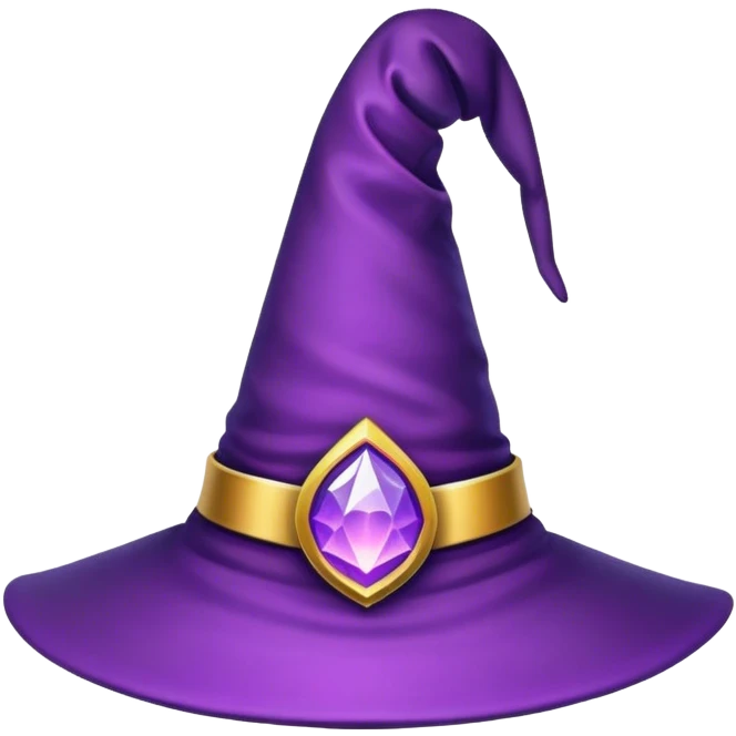 wizard hat glowing emoji