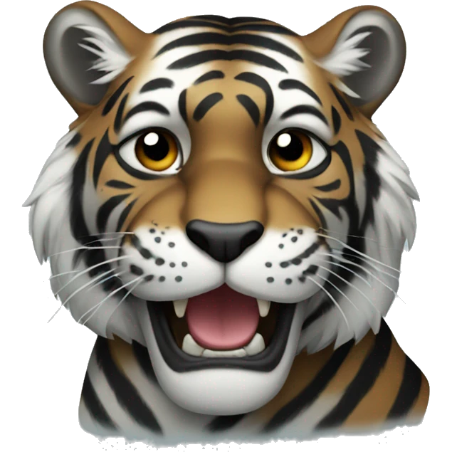 Black tiger emoji