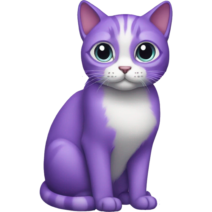 purple cat  emoji