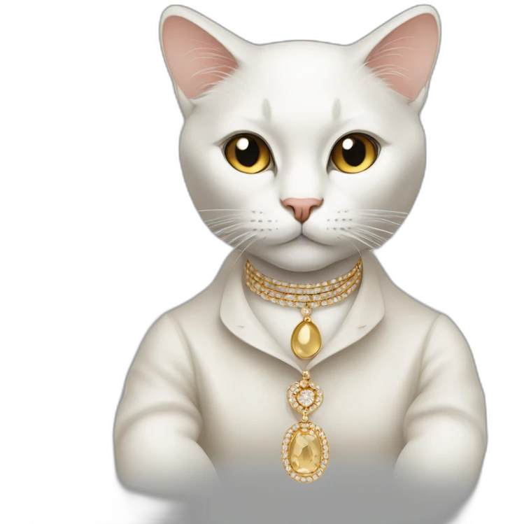 Cartier fashionable cat emoji