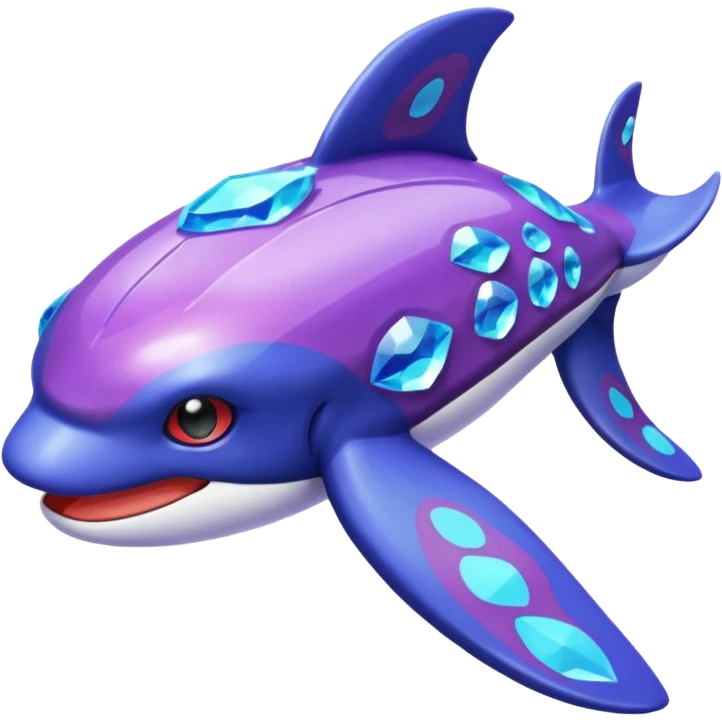 Pokemon legendary purple and cian crystal kyogre emoji