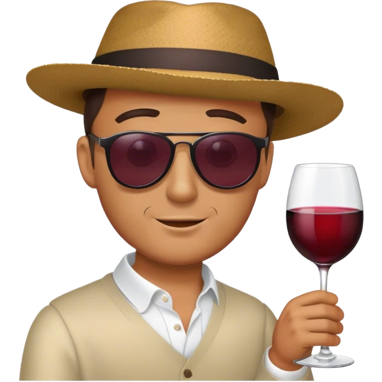 Man drink wine emoji